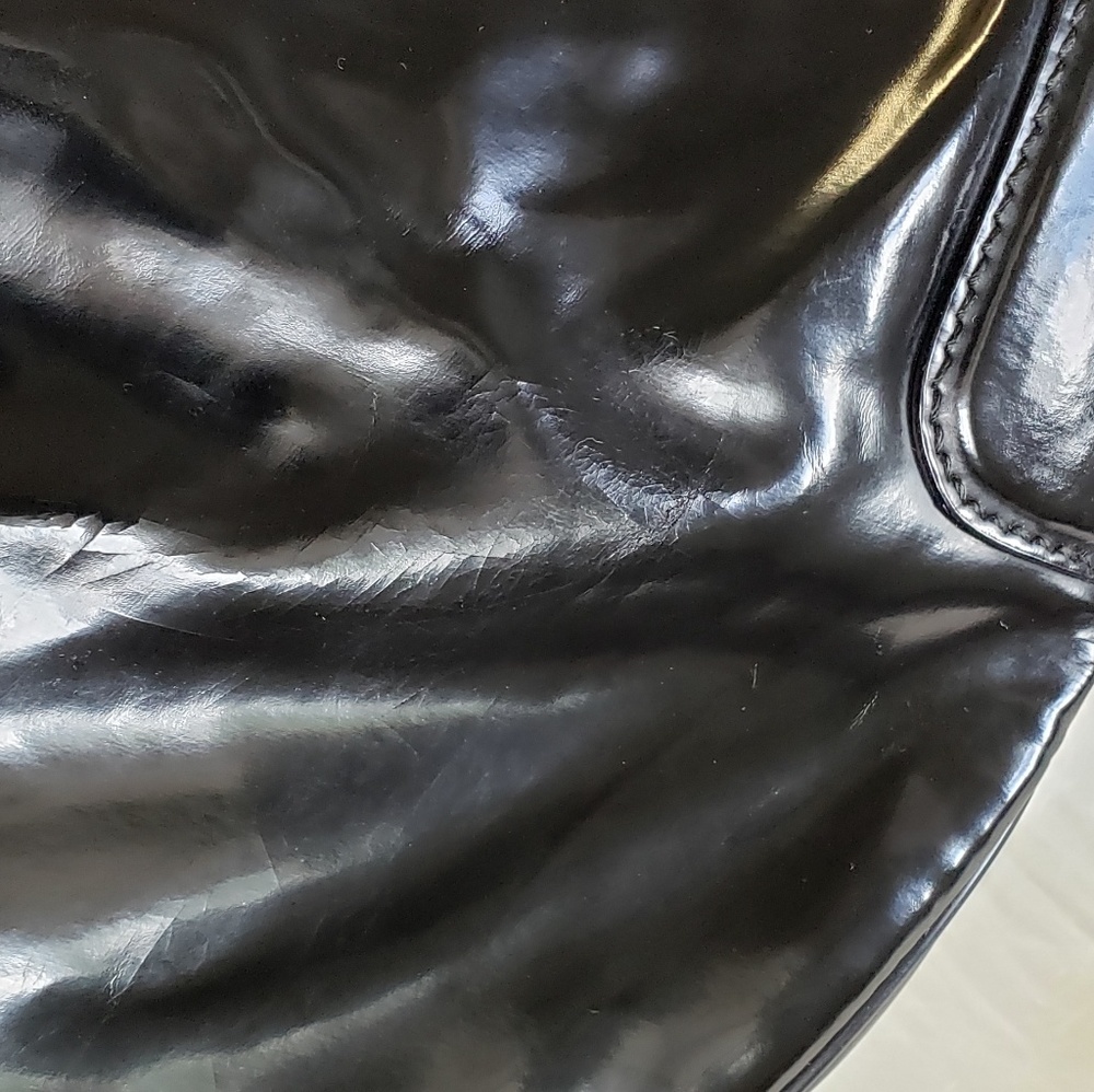 B2G1 Gucci Patent Leather Half Moon Shoulder Bag - Picture 8 of 8